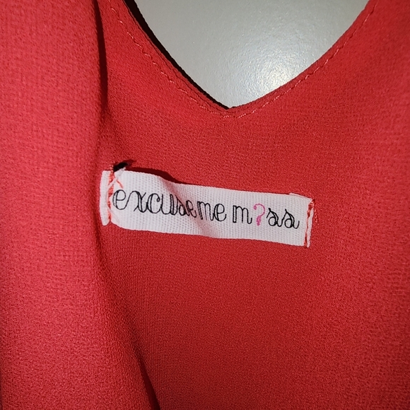 Bright Red Spaghetti Strap - Picture 2 of 4